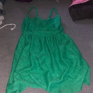 Green  lace dress
